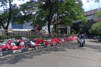 Pemkot Tangsel mulai angkut tumpukan sampah dari bahu jalan