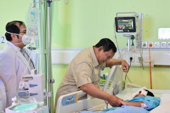 Presiden Prabowo jenguk korban kecelakaan di SDN Cilincing, beri dukungan moral