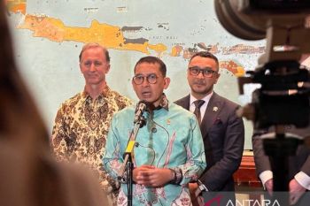 Fosil Homo erectus yang baru dipulangkan dari Belanda dipajang di museum