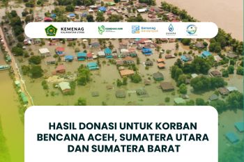 Kanwil Kemenag Kaltara serahkan bantuan bencana Aceh, Sumbar dan Sumut Sebesar Rp300 Juta