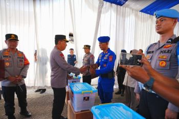 Kapolri beri motivasi dan apresiasi personel terdampak bencana