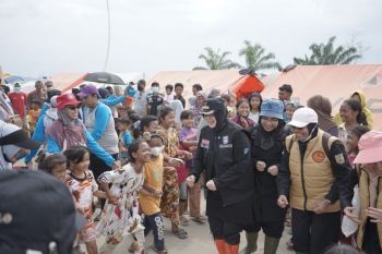 Kunjungi Aceh Tamiang, IIliza bawa 340 relawan bencana dari Banda Aceh