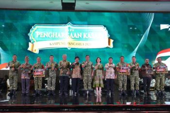 Kodim Kutim tanamkan nilai-nilai Pancasila melalui Kampung Pancasila