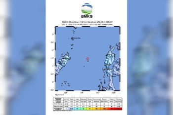 Gempa magnitudo 5,6 di Ternate akibat deformasi batuan Lempeng Laut Maluku