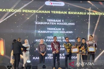 Bawaslu Pangkalpinang raih penghargaan nasional aktivitas pencegahan terbaik