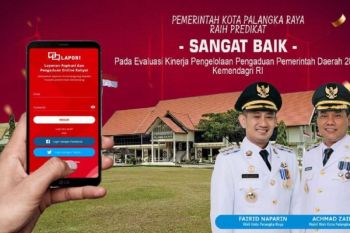 Palangka Raya berpredikat Sangat Baik kelola pengaduan publik