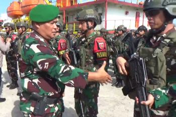 Korem 143/HLO kirim 450 Prajurit jalani latihan dan tugas Satgas Pam di Papua Pegunungan