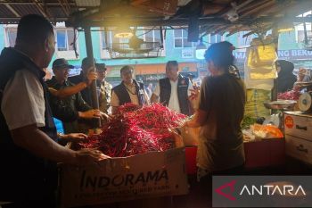 Satgas pangan Jambi sidak harga di pasar Angso Duo