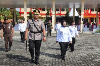 Kapolda lantik Diktuba Polri di SPN Hinai Langkat
