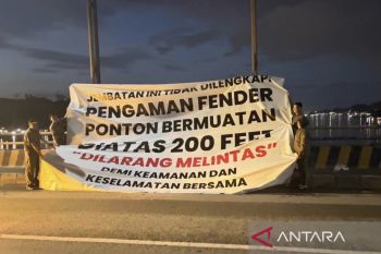 Pemprov Kaltim perketat keamanan jembatan Mahulu setelah penabrakan