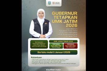 Khofifah tetapkan UMK Jatim naik 6,09 persen dan UMSK di 11 daerah