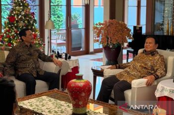 Prabowo Didit silaturahmi ke kediaman Luhut saat Natal