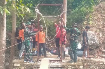 Korem 132/Tadulako bangun jembatan tingkatkan aksesibilitas masyarakat