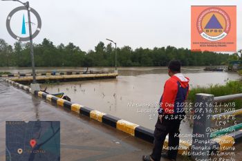BPBD Pangkalpinang mewaspadai pasang air laut 2,1 meter