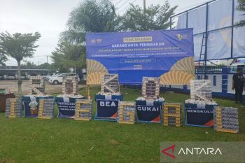 KPPBC sita 5,39 juta batang rokok ilegal di Bengkulu