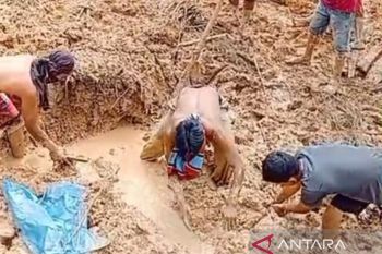 Aksi heroik Gemdeman evakuasi korban longsor Tapanuli Utara