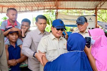 Presiden tinjau posko kesehatan di Tapsel, pastikan warga dilayani