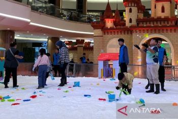 Liburan Akhir Tahun Makin Seru, Warga Nikmati Sensasi Bermain Salju di Mal