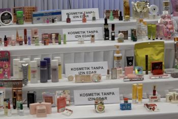 BPOM temukan peredaran kosmetik ilegal senilai Rp1,866 triliun
