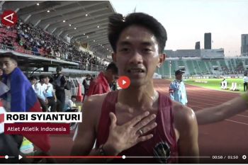 Robi Syianturi lelang jersei &ldquo;emas&rdquo; SEA Games 2025 untuk Sumatera - VIDEO