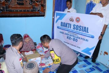 Polres Anambas beri layanan kesehatan gratis bagi warga Desa Tarempa Timur