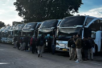 Okupansi layanan Damri  rute antar-kota capai 81 persen pada momen arus balik liburan