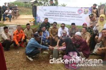 Pemkab Sukabumi bantu sediakan lahan pembangunan hunian tetap korban pergerakan tanah