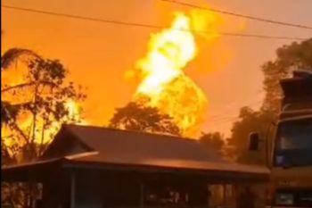10 orang terluka akibat ledakan pipa gas di Inderagiri Hilir