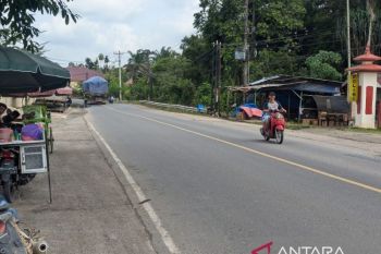 Lintas timur Sumatera di Tanjabbar Jambi sudah bisa dilalui kendaraan