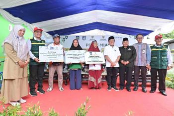 Bank NTB Syariah dan BAZNAS Lombok Barat resmikan rumah layak huni dan gerobak produktif