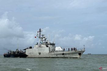 Kedatangan KRI Todak-631 di Belinyu