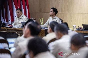 Apresiasi kabinet, Prabowo: Pemimpin harus paham arah besar kebijakan
