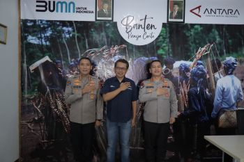 Kabid Humas Polda Banten kunjungi ANTARA, perkuat sinergi informasi publik