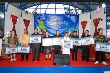 Natal nasional 2025 di Toba teguhkan pesan "Allah hadir untuk menyelamatkan keluarga"