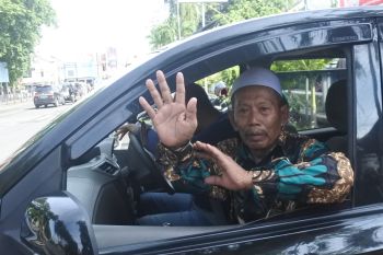 Kakek pencuri burung cendet bebas