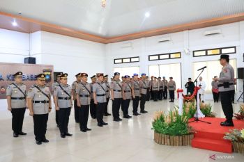 Kapolda Babel sertiijab sejumlah pejabat utama, Karo SDM hingga Kabid Humas berganti