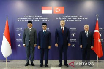 Menhan Sjafrie hadiri pertemuan 2+2 antara Indonesia dan Turki