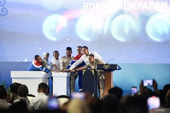 Presiden Prabowo meresmikan RDMP di Balikpapan