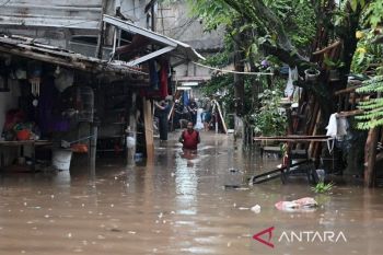 Curah hujan tinggi, banjir rendam 35 RT dan 23 ruas jalan di Jakarta