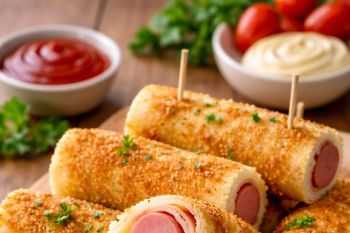 Sandwich gulung isi keju dan sosis, praktis dan mengenyangkan