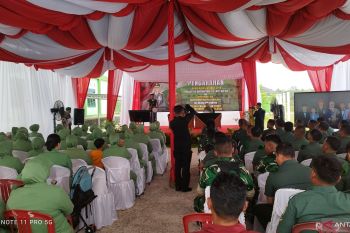 Danrem 045 Garuda Jaya kunjungi Kodim Bangka Selatan