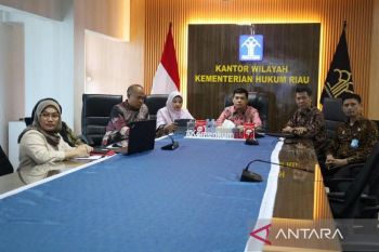 Perkuat Akuntabilitas, Kemenkum Riau Ikuti Monitoring Tindak Lanjut Temuan Itjen