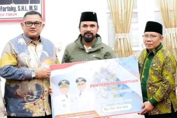 Lombok Utara salurkan bantuan korban banjir di Aceh Timur