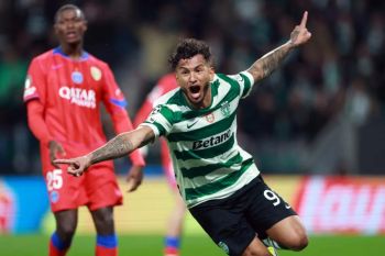 Tumbangkan PSG 2-1, Sporting Selangkah Menuju Babak 16 Besar