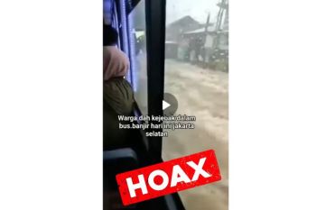 Bus yang tergenang bukan dioperasikan Transjakarta