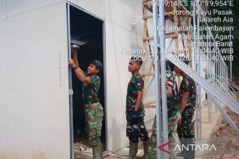 Pemerintah terus kebut pembangunan huntara di Sumbar