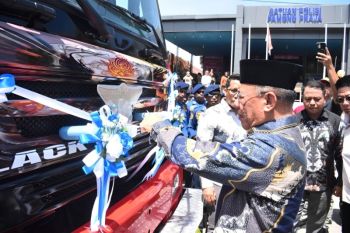 Bangkep terima mobil hibah pemadam kebakaran dari Korea Selatan