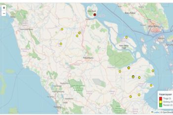 BMKG deteksi 433 titik panas di Pulau Sumatera, 46 berada di Riau