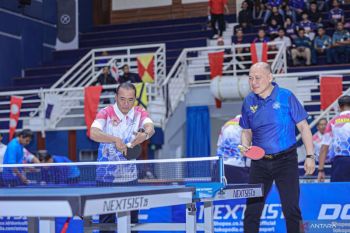 Pima dan TNI AL perkuat sinergitas antar instansi lewat tenis meja