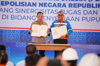 Distribusi pupuk nasional bekerja sama dengan polisi